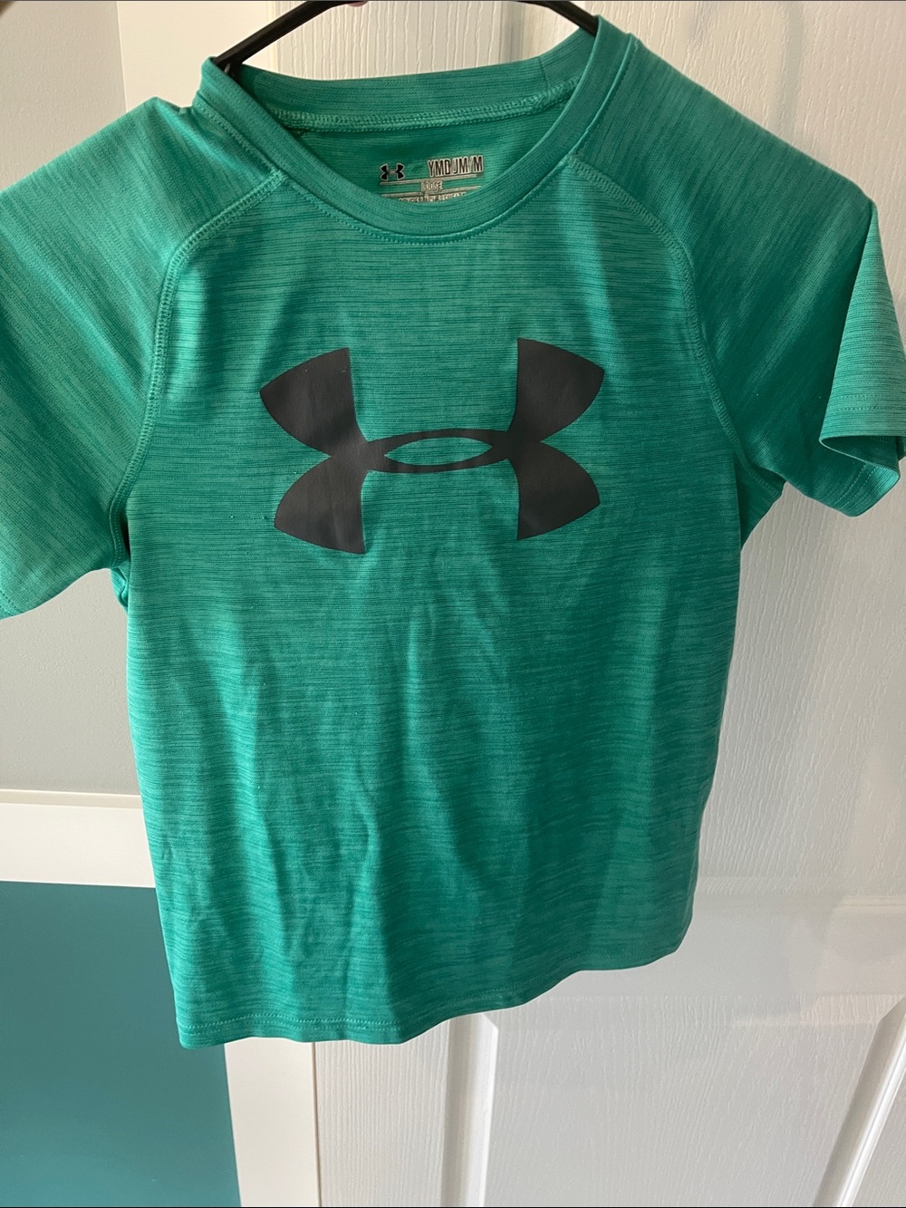 Under Armour Teal Performance Short Sleeve Tee with Black Logo